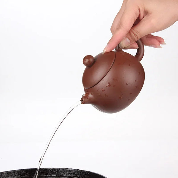 200ml China Yixing Teapot Clay Teapot Purple Clay Kettle for Puer Oolong Green Tea Chinese Handmade Zisha Kungfu Tea Pot