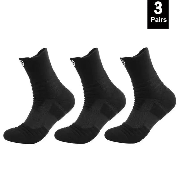 Cushioned Sports Compression Socks for Basketball and Running