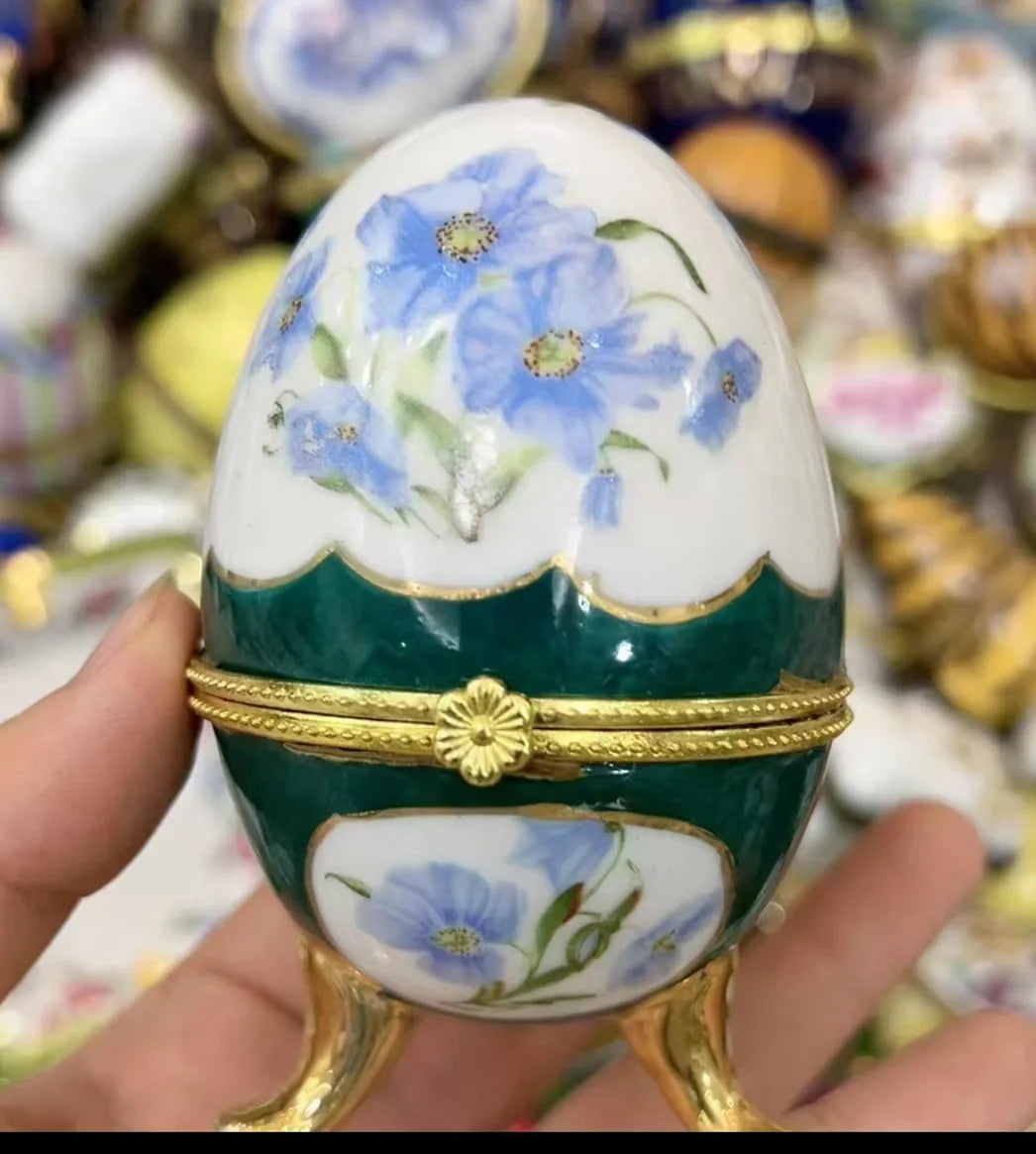 Ceramics Flower Jewelry Storage Box Vase Flower Basket Jewelry Case Storage Jewelry Organizer Display Gifts Home Decor Ornament