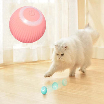 Smart Cat Rolling Ball Toys Rechargeable Cat Toys Ball Motion Ball Self-moving Kitten Toys for Indoor Interactive Playing Smart Interactive Cat Ball USB Rechargeable Automatic Bouncing Ball for Indoor Kittens