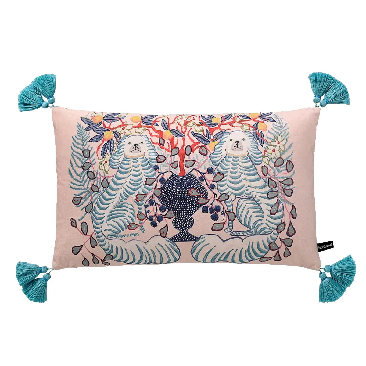 Cheetah Tassel Cushion Cover