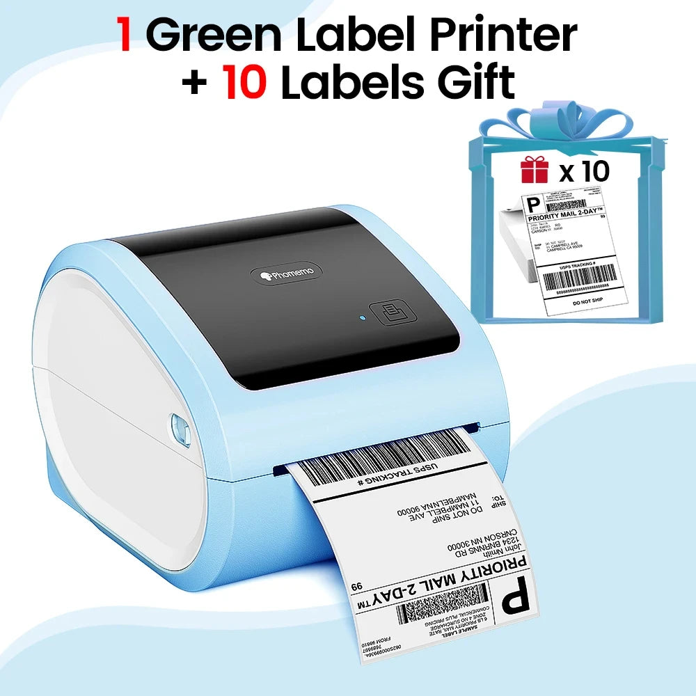 100x150mm Wireless Shipping Label Printer Wireless Thermal Label Printer for Small Shipping Business Packages 4x6
