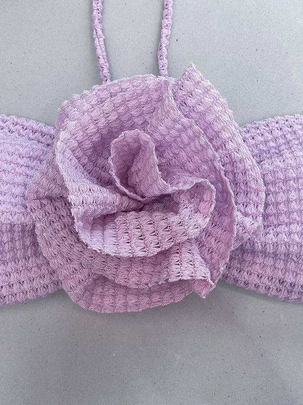 Sexy Crochet Mesh Three Piece swimsuit set