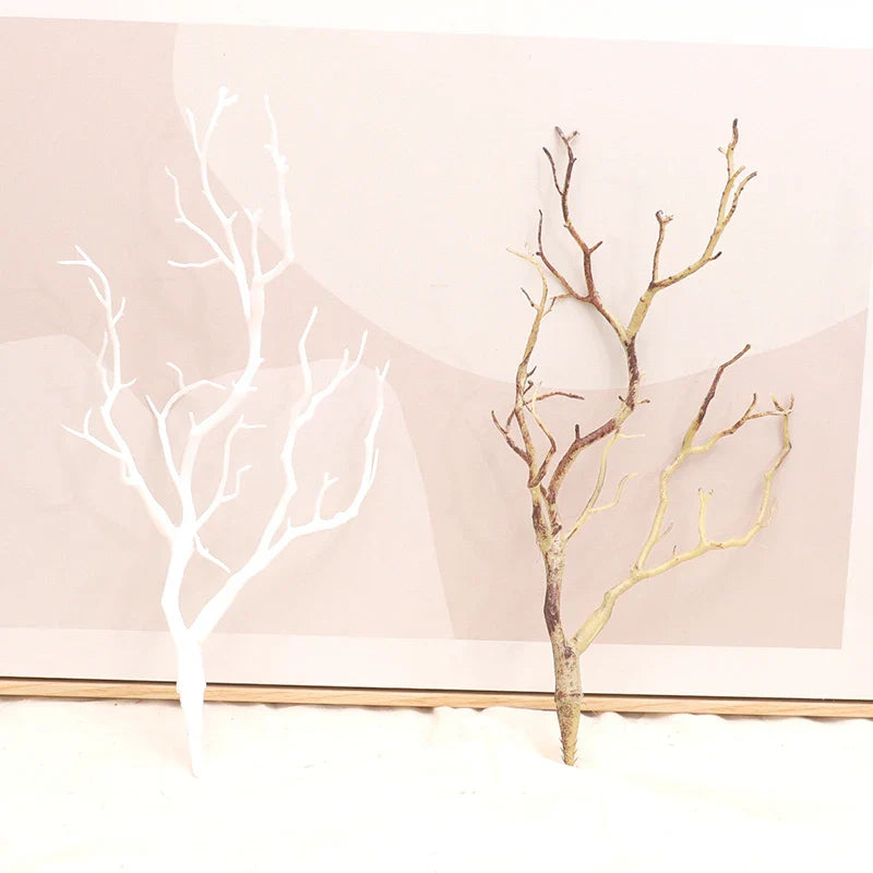 2pc Plastic Artificial Antlers Tree Branches Plant Twigs Witch DIY Headband Accessories Wedding Party Xmas Halloween Decorations