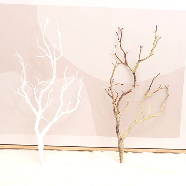 2pc Plastic Artificial Antlers Tree Branches Plant Twigs Witch DIY Headband Accessories Wedding Party Xmas Halloween Decorations