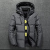 New Modern Jacket With Hood Men Winter Warm Solid Color Hooded Unique Design Jackets Elegant Men's Warm Winter Jacket Winter Outdoor Coat Comfortable Jacket