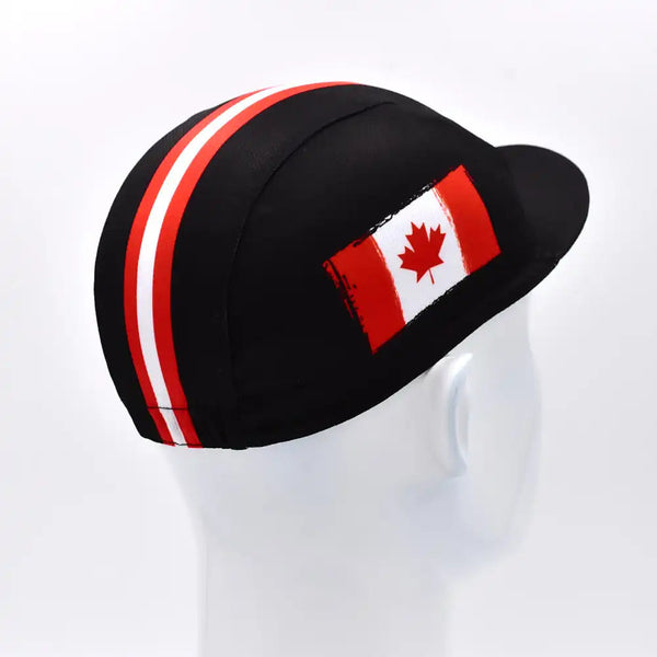 Classic Canada National Flag Pro Team Cycling Cap Riding Outdoor Sports MTB Bicycle Hat OneLoveCanada