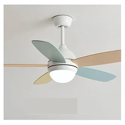 DecorBites™ Kids Ceiling Fan with Light and Remote Control, 3-Speed, 5-Blade Helicopter Design Decorbites