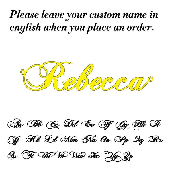Custom Name Necklace -Sexikinis Swim - Gifts for You 'n Me