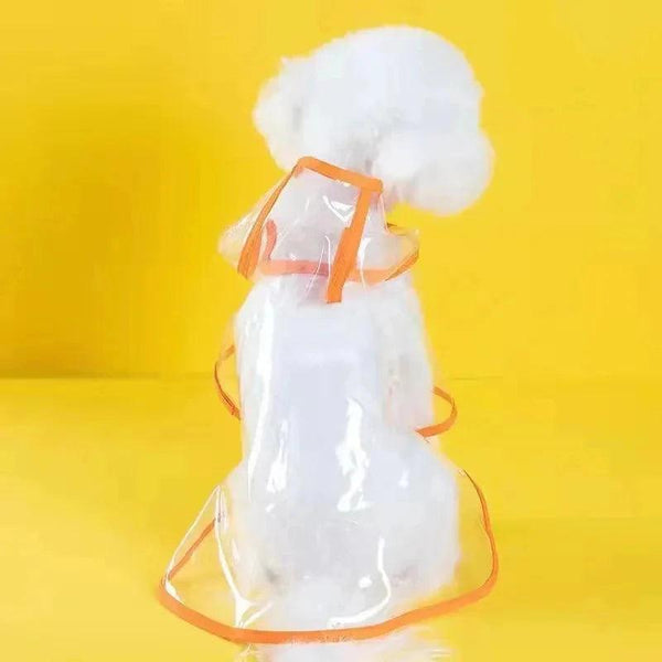 Transparent Dog Raincoat – Waterproof Hooded Pet Rainwear Jacket for Small Dogs