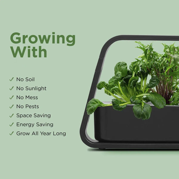 Hydroponic Growing System Indoor Garden LED Grow Light Timer Adjustable