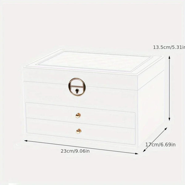 Jewelry Storage Box – Necklace & Earrings Organizer for Gifts