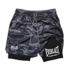 Everlast Double Layer Compression Shorts for Fitness and Basketball - XL / photo color