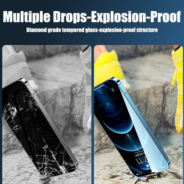 4PCS Tempered Glass For iPhone 11 12 13 14 Pro MAX XR X XS Max Screen Protector on For iPhone 12 11 13 14 Mini 7 8 6 Plus Glass Edge- Bubble Free- Scratch Resistant Protective Film For iPhone