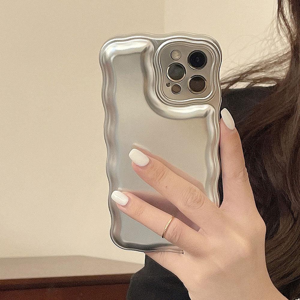Women Luxury Gold Color Shockproof Phone Case for iPhone 14 13 12 11 Pro Max X Xs Max XR Shock-Absorbing Elegant Shiny Case for iPhone Strong iphone Back Cover
