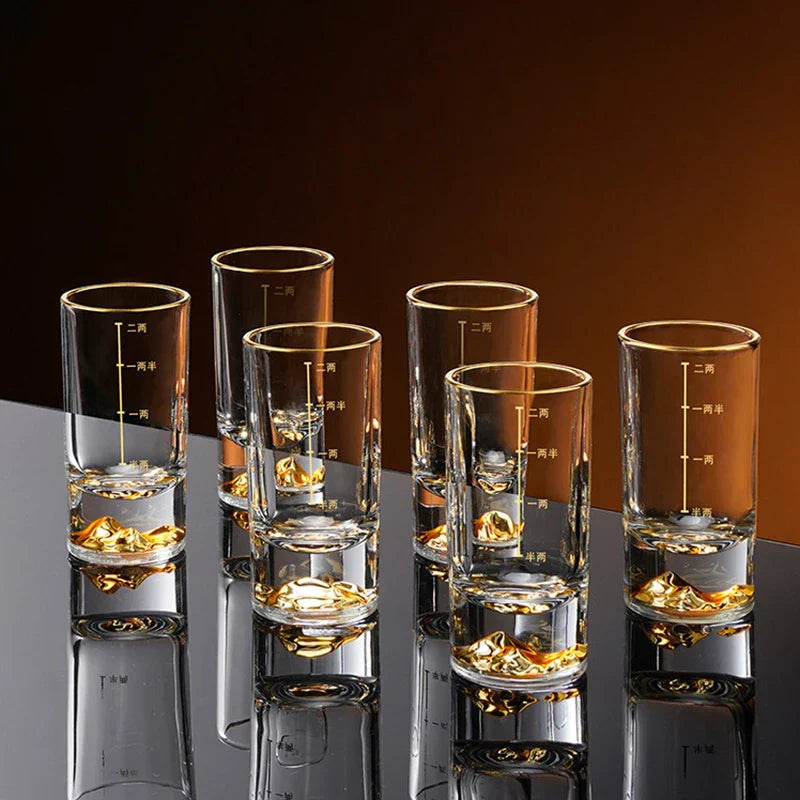 Dlight Decor Golden Line Brandy Glass Set 100ml x6 Dlight Decor
