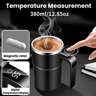 Coffee Self Mixing Mug Waterproof Food Safe Coffee Mug USB Rechargeable Automatic