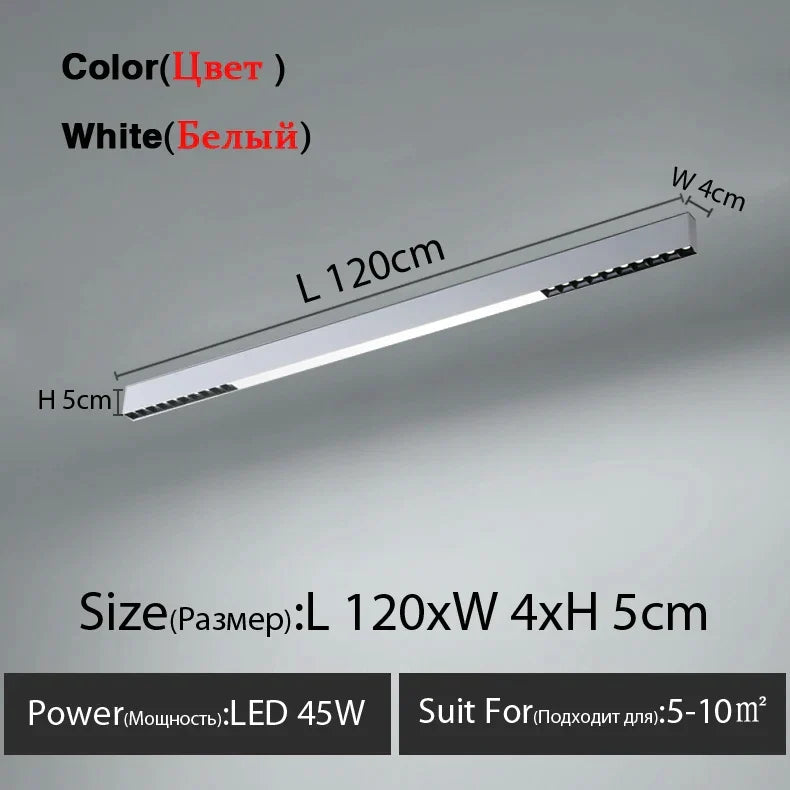 Aluminum Linear Ceiling Lamp