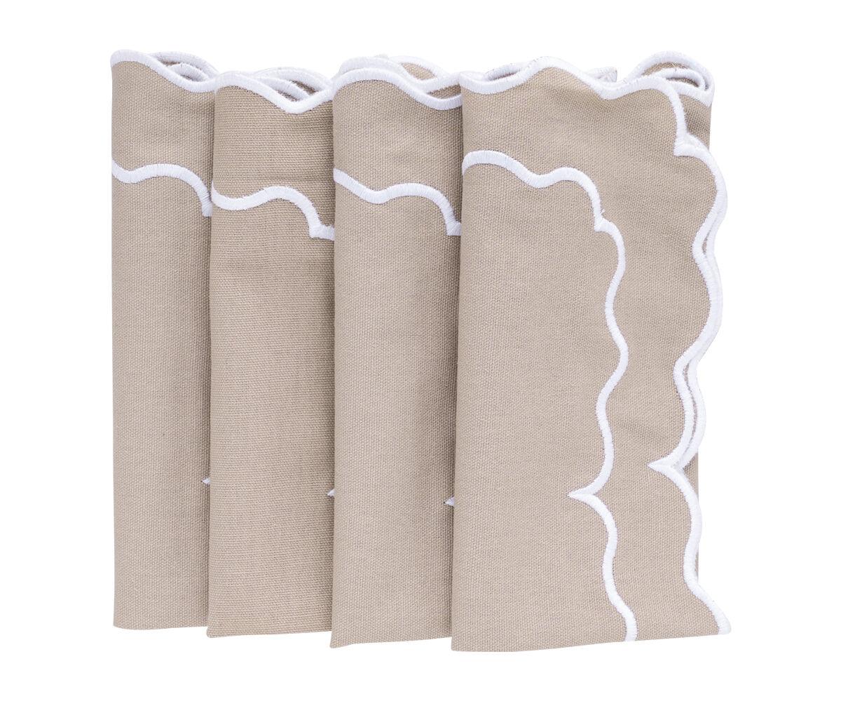 Beige Embroidery Napkins