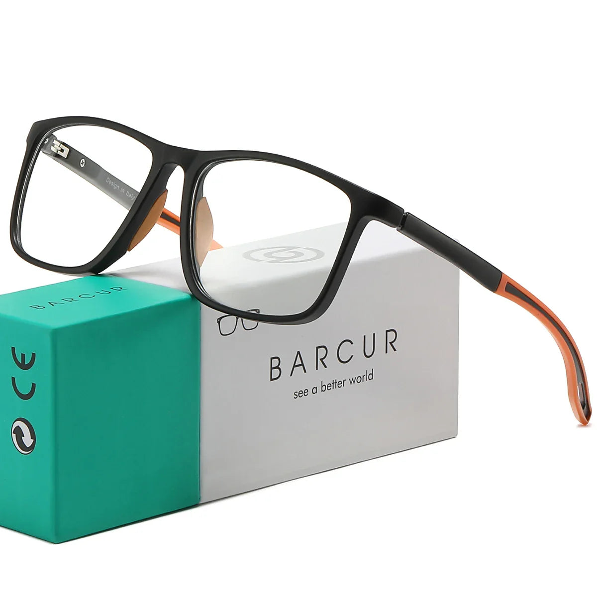 BARCUR Lightweight Sports Reading Glasses for Men & Women – Ultra-Light PC Frame Durable Presbyopia Eyewear with HD Transparent Acrylic Lenses – Comfortable Rectangle Readers for Casual Daily Wear and Outdoor Use