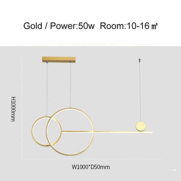 Brass Ring Chandelier