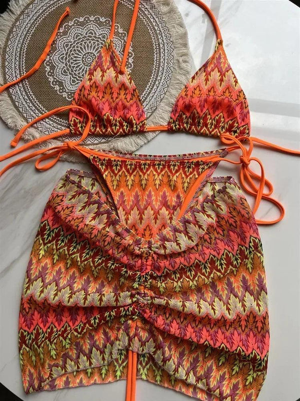 Vinia three piece swimsuit - Sexikinis Swim - Gifts for You 'n Me