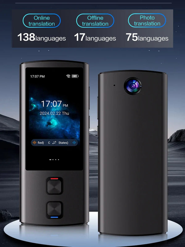 T17 Offline Voice Translator - 130+ Languages Instant Translation GOODSPHORIA.COM