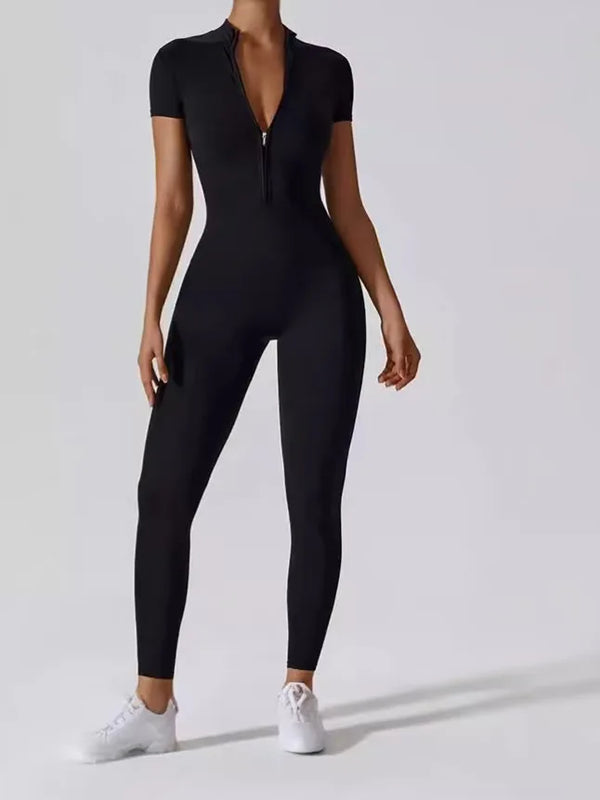 2025 New Yoga Set Women Workout Sport Gym Wear Suit High Wais Fitness Female Sportswear One Pieces Black Pink