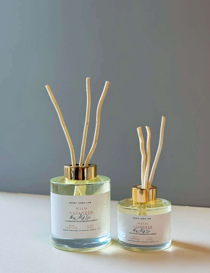 Wild Lavender Reed Diffuser – 100ml & 200ml | Hand-Poured Aroma for Home or Office