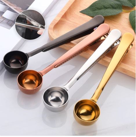 Plated Bag Clip with Scoop