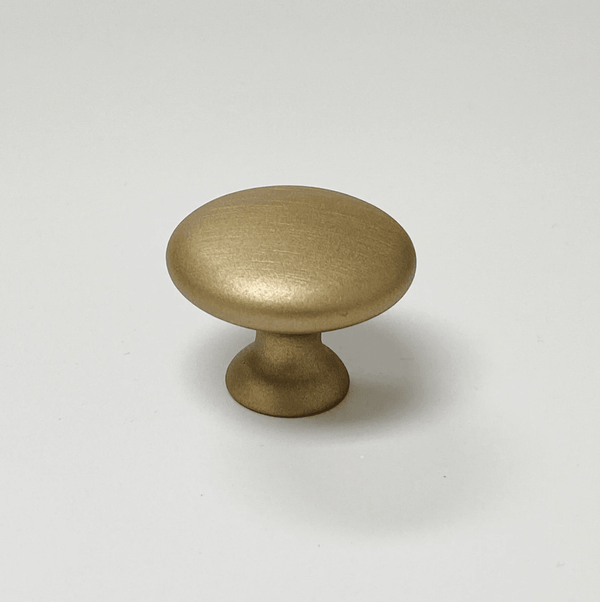 Capri Brushed Gold Cup Drawer Pull, Ring Pull or Round Cabinet Knob