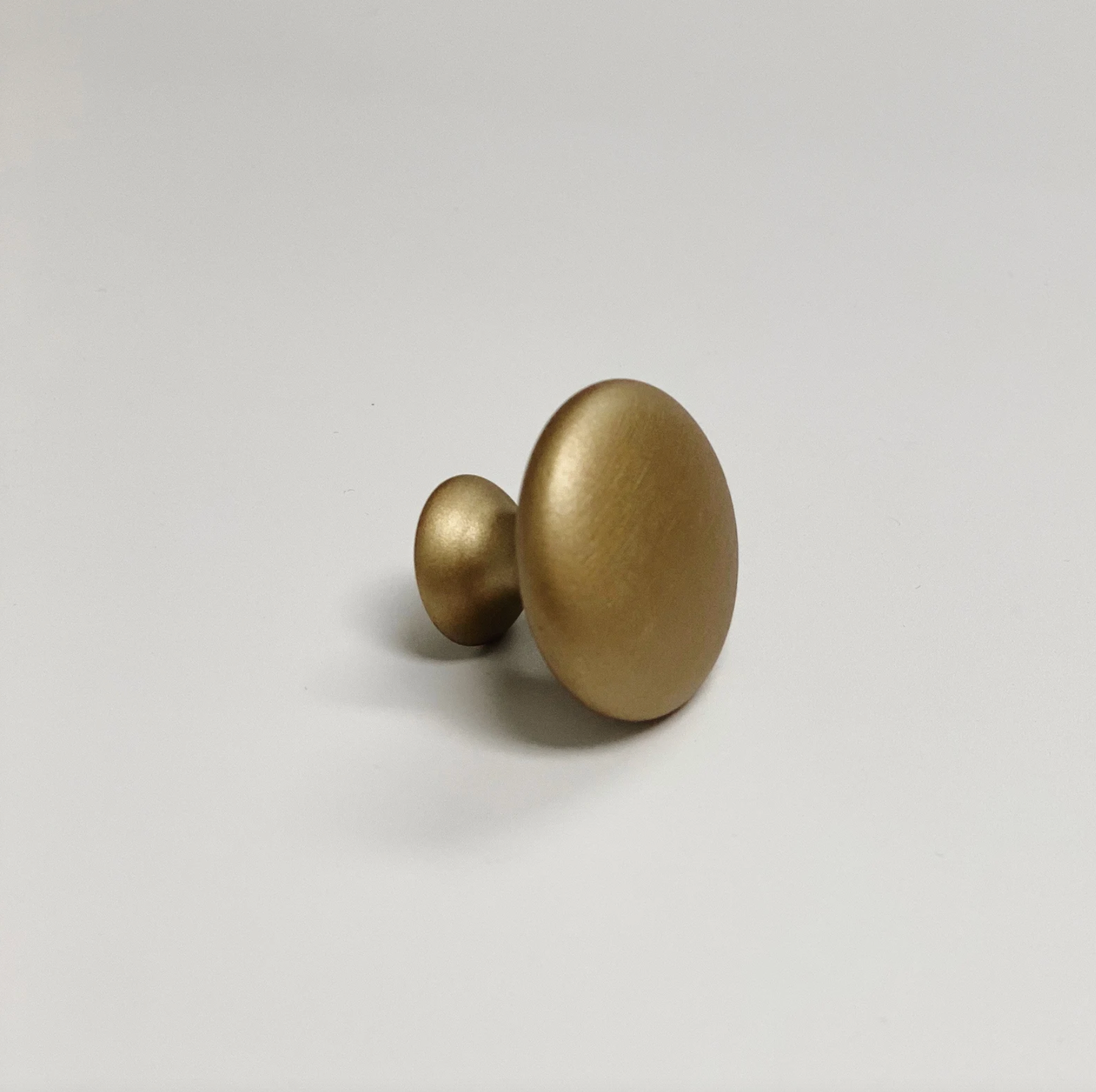 Capri Brushed Gold Cup Drawer Pull, Ring Pull or Round Cabinet Knob