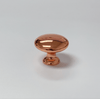 Polished Copper "Capri" Cup Drawer Pull, Ring Pull and Cabinet Knob - Round Knob
