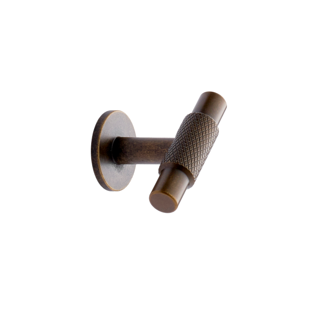 Knurled Backplate Antique Bronze 