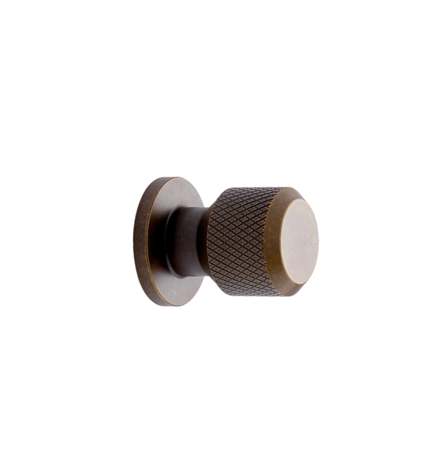 Knurled Backplate Antique Bronze 
