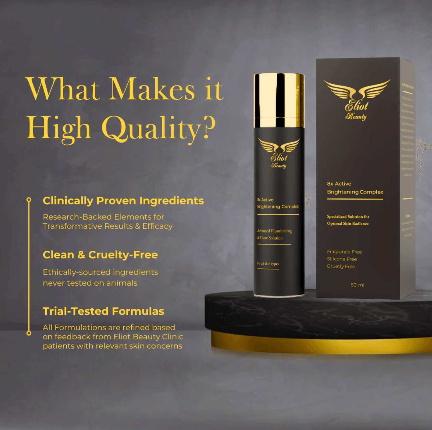 8X Active Brightening Complex - For Personal Skin Care