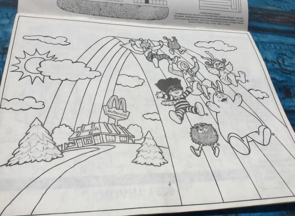 Ronald McDonald Calendar 1989  coloring book