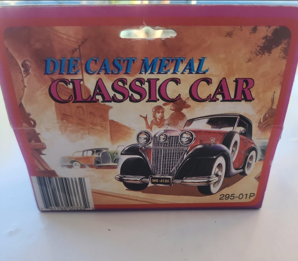Vintage JE Toys, Diecast Metal Classic Car, aprox.  4.50