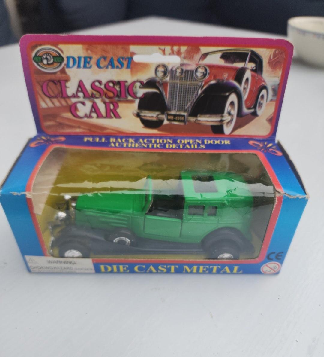 Vintage JE Toys, Diecast Metal Classic Car, 4.50
