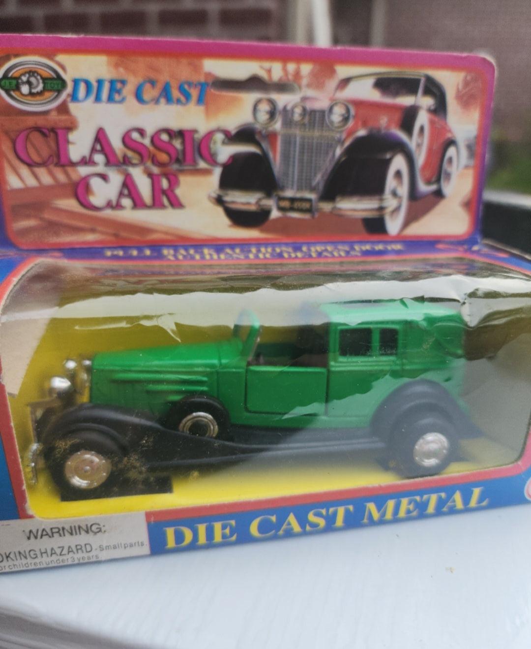 Vintage JE Toys, Diecast Metal Classic Car, 4.50