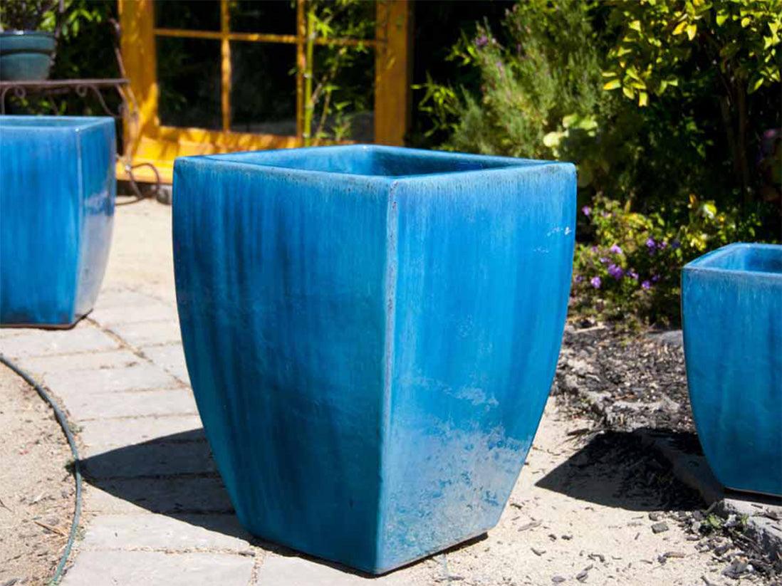 Tall Milano Square Planter By Plantatorem