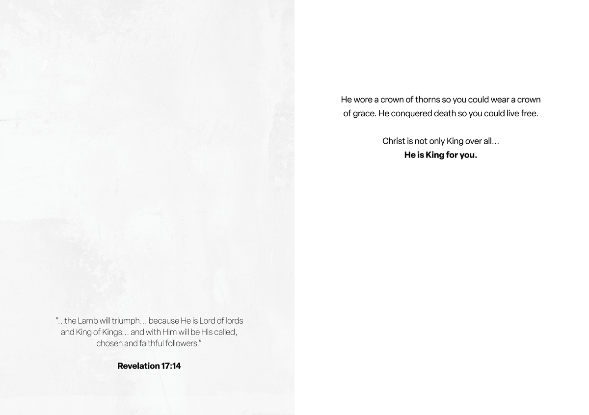 'Christ is King' Easter Greeting Card