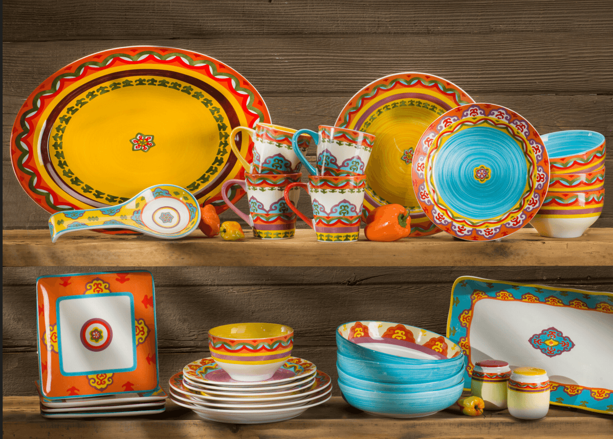 Galicia 16 Piece Stoneware Dinnerware Set, Service for 4