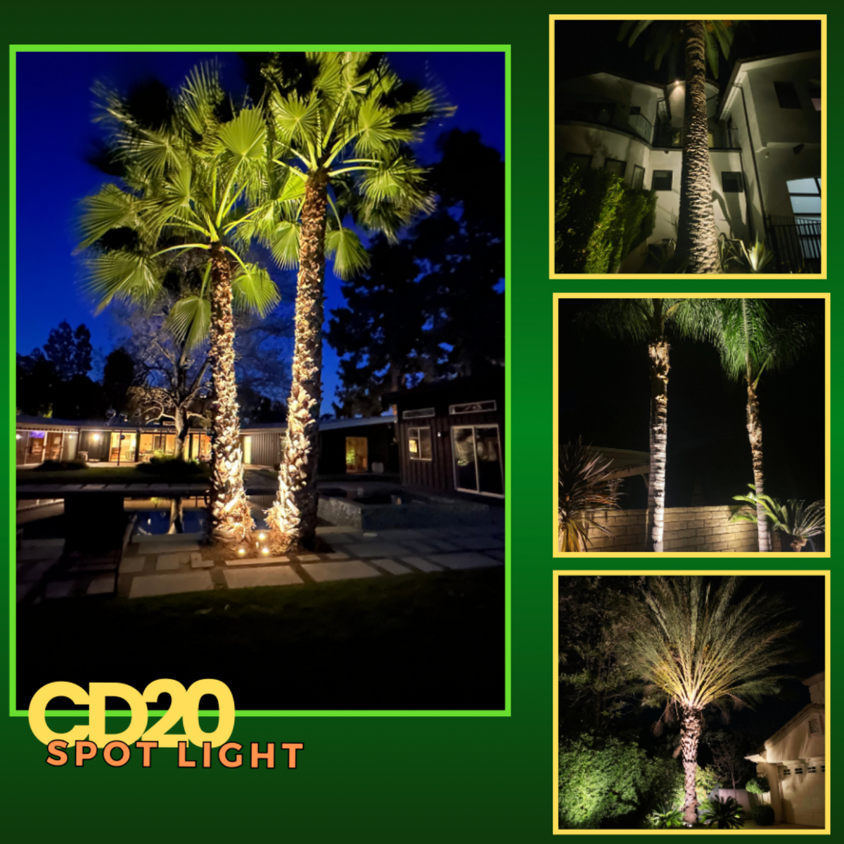 CD20 20W AC12V Low Voltage Ground LED Aluminum Spotlight Waterproof Outdoor Fixture