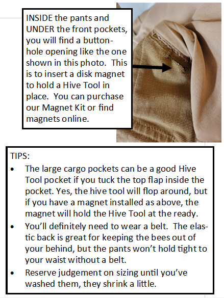 Apis Tactical Work Pants for Beekeepers