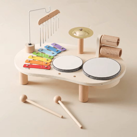Montessori Baby Music Table Wooden Xylophone Educational Toy Gift