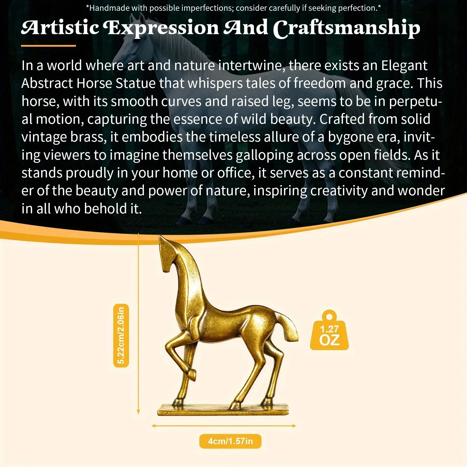 Sculpture - Abstract Brass Horse