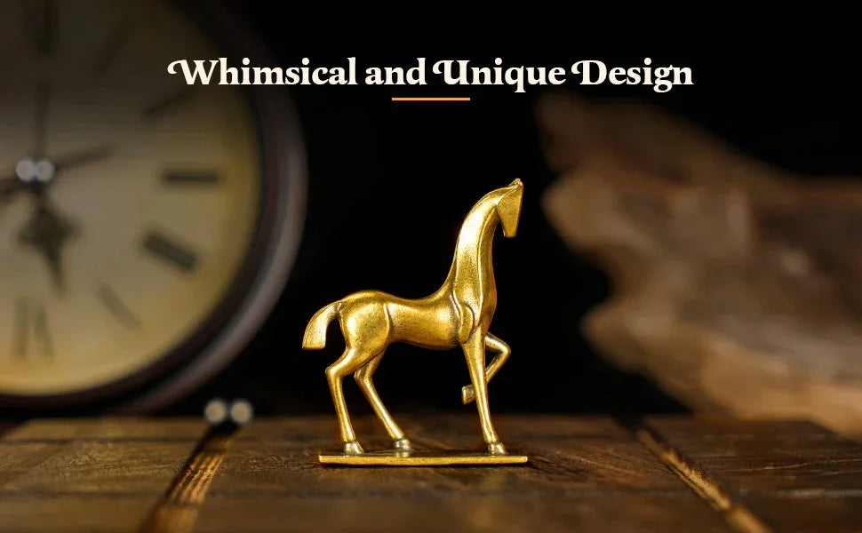 Sculpture - Abstract Brass Horse