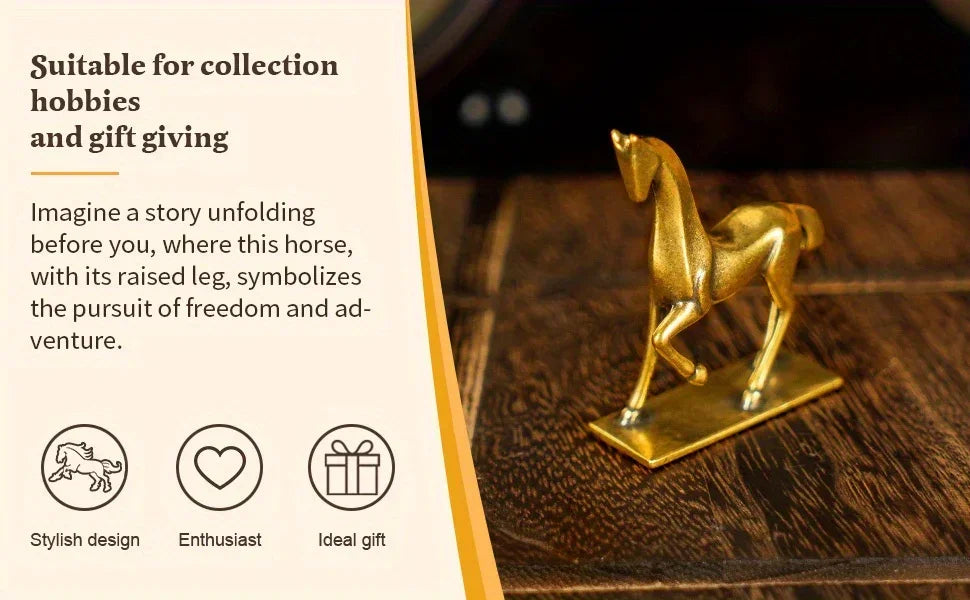 Sculpture - Abstract Brass Horse