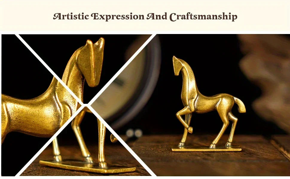 Sculpture - Abstract Brass Horse
